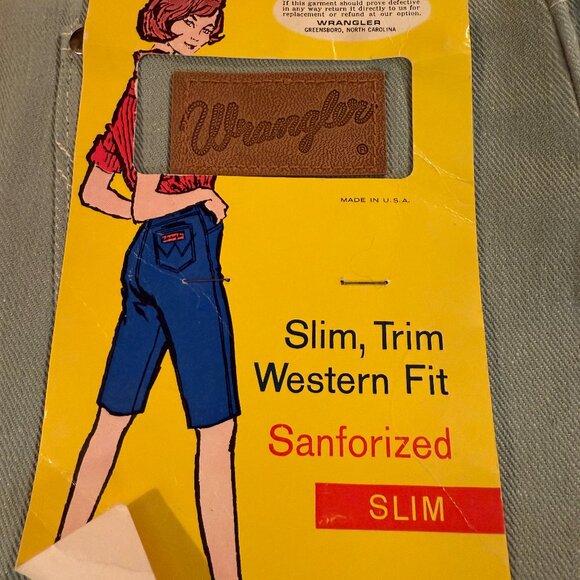 Vintage Mint Green Wrangler Clamdiggers- NWT XXS - Picture 2 of 5